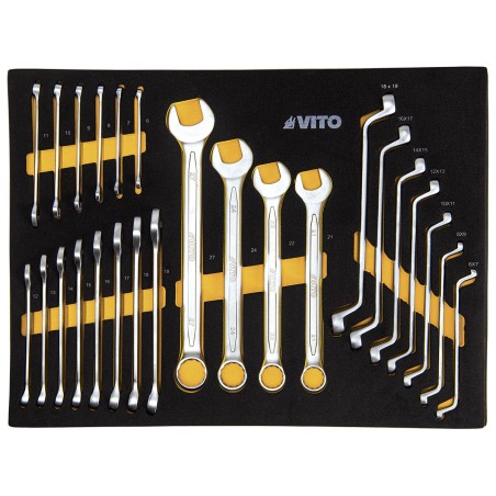 Servante d'atelier 7 tiroirs 221pièces Porte latérale 4 Roues Chariot à outils VITO