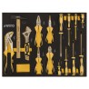 Servante d'atelier 7 tiroirs 221pièces Porte latérale 4 Roues Chariot à outils VITO
