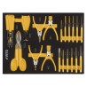 Servante d'atelier 7 tiroirs 221pièces Porte latérale 4 Roues Chariot à outils VITO