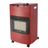 Poele à gaz pliable 4,2KW Rouge Tuyau gaz + détendeur butane Chauffage d'appoint Interieur Allumage Piezo INTEC