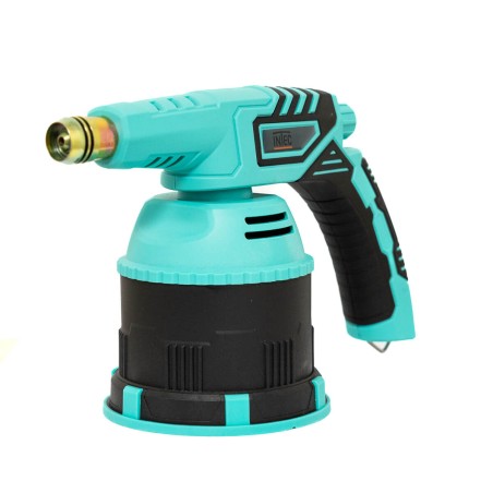 Lampe à souder à gaz 1300W Chalumeau gaz Allumage piezo pour Cartouche 190 g Bruleur gaz INTEC