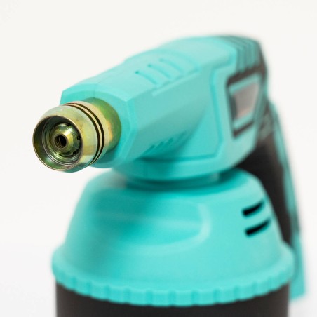 Lampe à souder à gaz 1300W Chalumeau gaz Allumage piezo + 4 Cartouches de gaz 190gr Perçables Bruleur INTEC