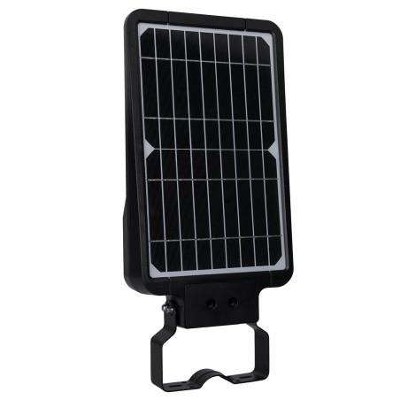Lampadaire solaire extérieur LED 6000K Noir Projecteur led Eclairage 25W 3000 Lumens Surface éclairée 180m² ASLO