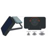 Projecteur Led Mural Solaire Eclairage extérieur 7.89W Télécommande de contrôle ASLO