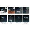 Projecteur Led Mural Solaire Eclairage extérieur 7.89W Télécommande de contrôle ASLO