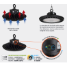 Lampe LED Industrielle Projecteur Led Eclairage Industriel 200W Intérieur Extérieur Entrepots Garages Parkings ASLO