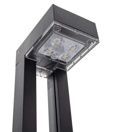 Lot de 2 bornes de jardin Eclairage LED Solaire Extérieur 100 Lm Autonomie 3 nuits IP54 ASLO