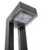 Lot de 2 bornes de jardin Eclairage LED Solaire Extérieur 100 Lm Autonomie 3 nuits IP54 ASLO