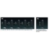 Lot de 2 bornes de jardin Eclairage LED Solaire Extérieur 100 Lm Autonomie 3 nuits IP54 ASLO