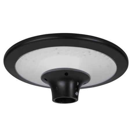 Lampadaire Solaire extérieur LED 6000K Noir Eclairage 360° Surface éclairée 80m² ASLO