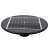 Lampadaire Solaire extérieur LED 6000K Noir Eclairage 360° Surface éclairée 80m² ASLO