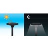 Lampadaire Solaire extérieur LED 6000K Noir Eclairage 360° Surface éclairée 80m² ASLO