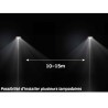 Lampadaire Solaire extérieur LED 6000K Noir Eclairage 360° Surface éclairée 80m² ASLO