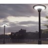 Lampadaire Solaire extérieur LED 6000K Noir Eclairage 360° Surface éclairée 80m² ASLO