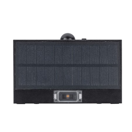 Applique murale LED Solaire 3W Noire Eclairage led d'extérieur Détecteur de mouvement 350 Lm ASLO