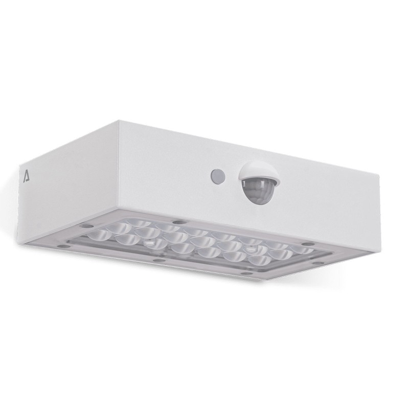 Applique solaire murale LED 3W Blanche Eclairage d'extérieur Détecteur de mouvement 350 Lm ASLO