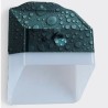 Applique murale Led d'extérieur solaire Noire 2WDétecteur de mouvement Angle120° IP65 ASLO