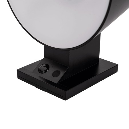 Applique murale LED solaire Noire 5.26W 1000 Lumen Eclairage LED Détecteur infrarouge Angle 120° IP54 ASLO