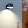 Applique murale LED solaire Noire 5.26W 1000 Lumen Eclairage LED Détecteur infrarouge Angle 120° IP54 ASLO