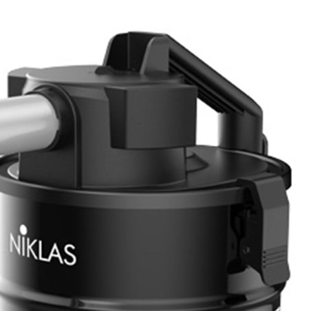 Aspirateur de cendres et pellets 600W Compact 4 Litres Filtre HEPA Cheminées Barbecues Poêles NIKLAS