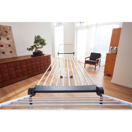 Séchoir à linge Etendage pliable 30m avec Ailes 304 x 56 x 128 cm Tubes Anti-plis VILEDA