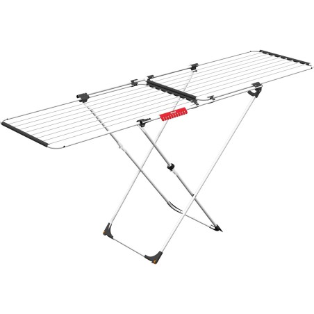 Séchoir à linge Double 187 x 57 x H94 cm Etendage pliable Tube Anti-plis VILEDA