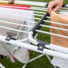 Séchoir à linge Double 187 x 57 x H94 cm Etendage pliable Tube Anti-plis VILEDA