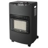 Poele à gaz pliable 4,2KW Noir Allumage Piezo Chauffage d'appoint gaz INTEC