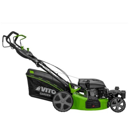 Tondeuse à gazon Autotractée 6.5CV Moteur essence 4T 196Cm3 Largeur 508mm Roues avant pivotantes Surfaces 2000m² VITO