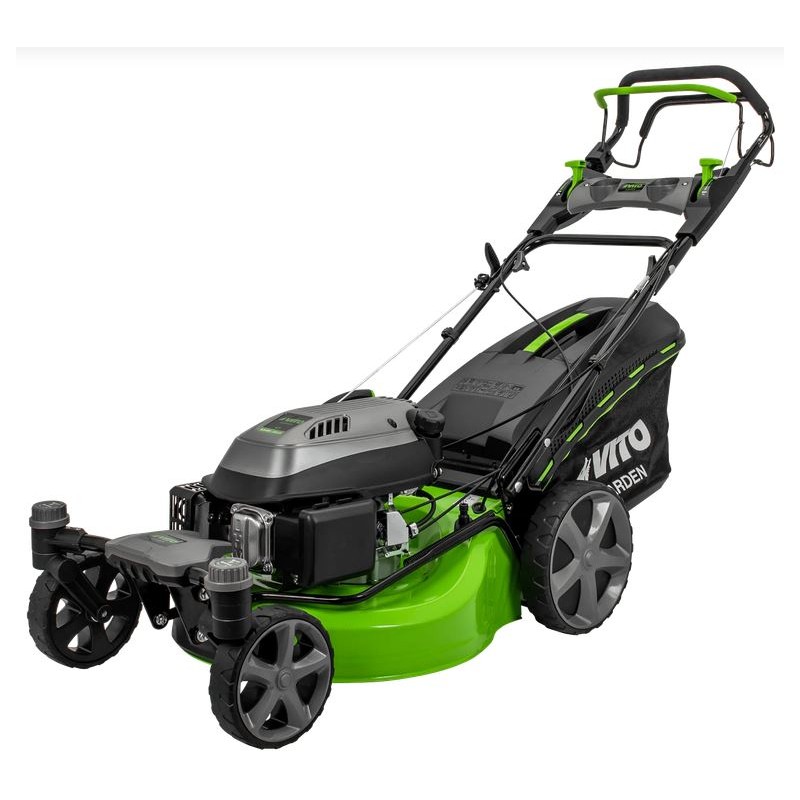 Tondeuse à gazon Autotractée 6.5CV Moteur essence 4T 196Cm3 Largeur 508mm Roues avant pivotantes Surfaces 2000m² VITO