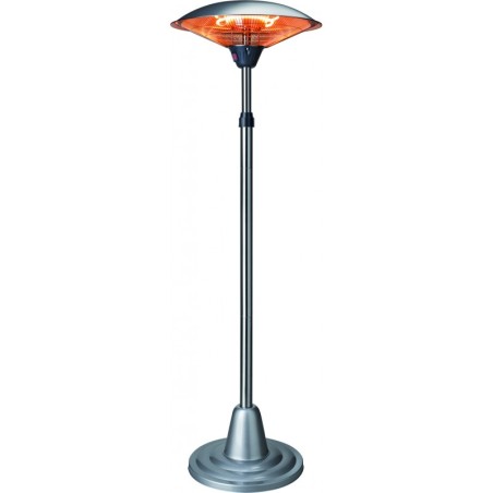 Parasol chauffant ELEKTRIC 2000W infrarouges Mat téléscopique Hauteur réglable 1.80 à 2.10m KEMPER