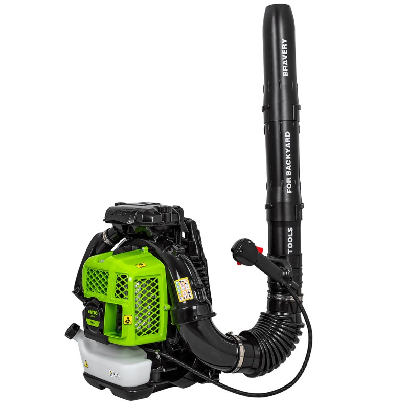 Souffleur de feuilles thermique Sac à dos Moteur 2T 3.6CV 76Cm3 VITO