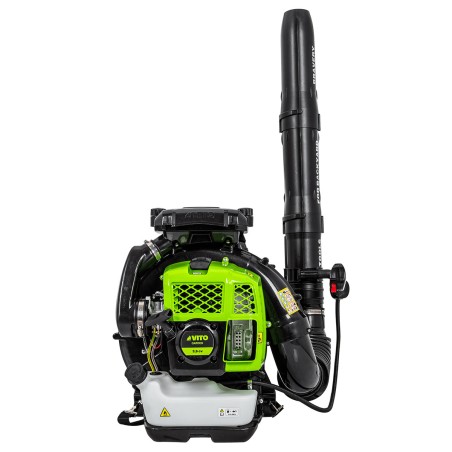 Souffleur de feuilles thermique Sac à dos Moteur 2T 3.6CV 76Cm3 VITO