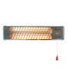 Reglette infrarouge quartz 1200W chauffage mural intérieur et extérieur NIKLAS