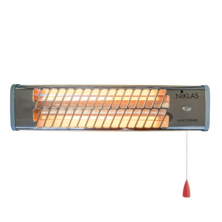 Reglette infrarouge quartz 1200W chauffage mural intérieur et extérieur NIKLAS