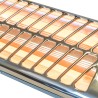 Reglette infrarouge quartz 1200W chauffage mural intérieur et extérieur NIKLAS