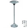 Parasol Chauffant Electrique 2000W Chauffage Extérieur Infrarouges Mat téléscopique Hauteur réglable 1.80 à 2.10m KEMPER
