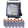 Chauffage à gaz portable 1700W Avec système sécurité + 12 Cartouches gaz ALPEN