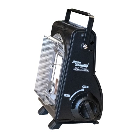 Chauffage à gaz portable 1700W Avec système sécurité + 12 Cartouches gaz ALPEN