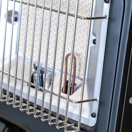 Chauffage à gaz portable 1700W Sécurité Thermocouple + 8 Cartouches gaz ALPEN Camping Basses températures