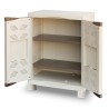 Armoire de rangement 2 portes 2 Etagères 70 x 47 x 97cm 4 pieds Charge 50kg max INTEC