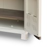 Armoire de rangement 2 portes 2 Etagères 70 x 47 x 97cm 4 pieds Charge 50kg max INTEC