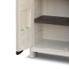 Armoire de rangement 2 portes 4 Etagères 70 x 47 x 184cm 4 pieds Charge 100kg max INTEC