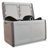 Coffre de Rangement Extérieur 230L Malle de Jardin Beige/Taupe 96 x 53 x H57cm Poignées de transport INTEC