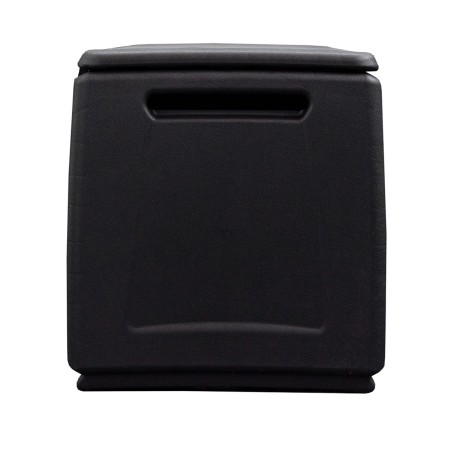 Coffre de rangement 130L Gris/Noir 54 x 53 x H57cm Poignées de transport polypropylène INTEC