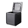 Coffre de rangement 130L Gris/Noir 54 x 53 x H57cm Poignées de transport polypropylène INTEC