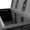 Coffre de rangement 330L Gris/Noir 138 x 53 x H57cm Poignées de transport polypropylène INTEC