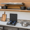 Plaque de cuisson gaz 4 feux 8800W Table de cuisson portable  +  Tuyau gaz Butane/Propane Bruleurs inox INTEC