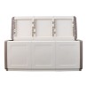 Coffre de rangement 330L Beige/Taupe 138 x 53 x H57cm Poignées de transport polypropylène SATURNIA
