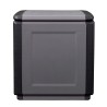 Coffre de rangement 130L Gris/Noir 54 x 53 x H57cm Poignées de transport polypropylène SATURNIA